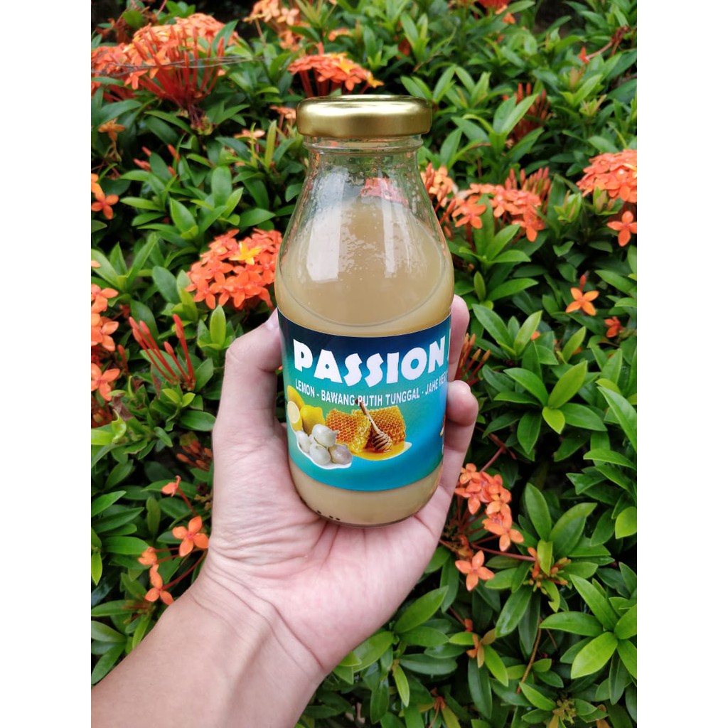 

PASSION JUZZ - JUS HERBAL BAWANG PUTIH TUNGGAL + LEMON +JAHE MERAH+MADU+CUKA APEL