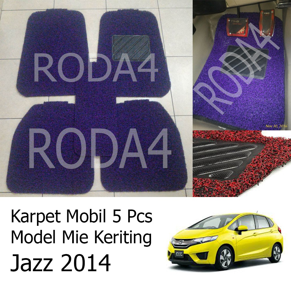 Karpet Mobil / Car Carpet / Floor Mats Universal Model Mie Keriting Grand All New Jazz 2014