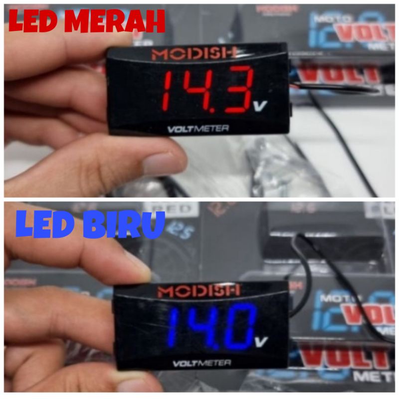 voltmeter aki volt meter universal mobil dan motor voltmeter waterproof motor nmax vario beat scoopy