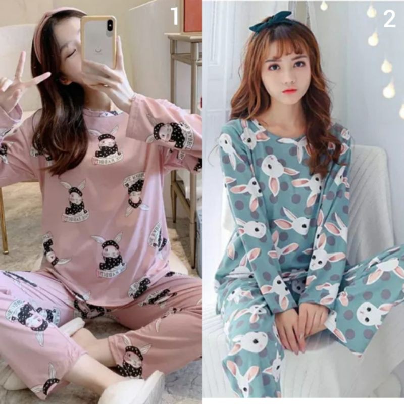 baju tidur PP wanita bahan spandex import new arrival