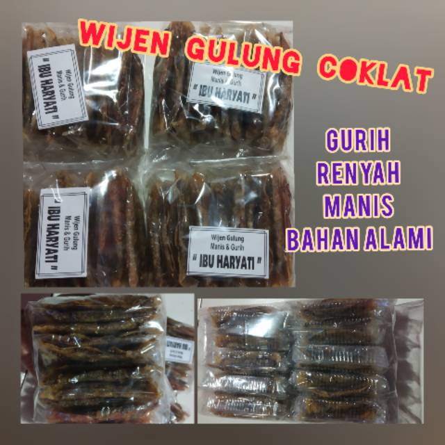 

WIJEN GULUNG COKLAT #makananringanmanis&gurih