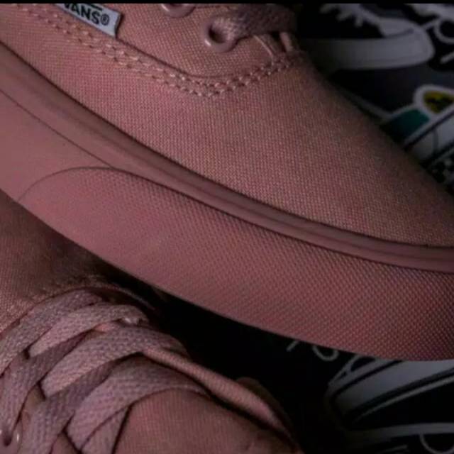 SEPATU43 VANS AUTHENTIC FULL PINK HITAM POLOS WHITE PUTIH OLDSKOOL ERA