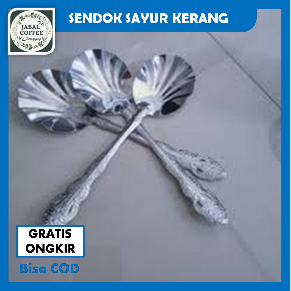 Sendok Sayur Model Kerang / Centong Sayur Kerang Stainless Steel / Sendok Kerang J143