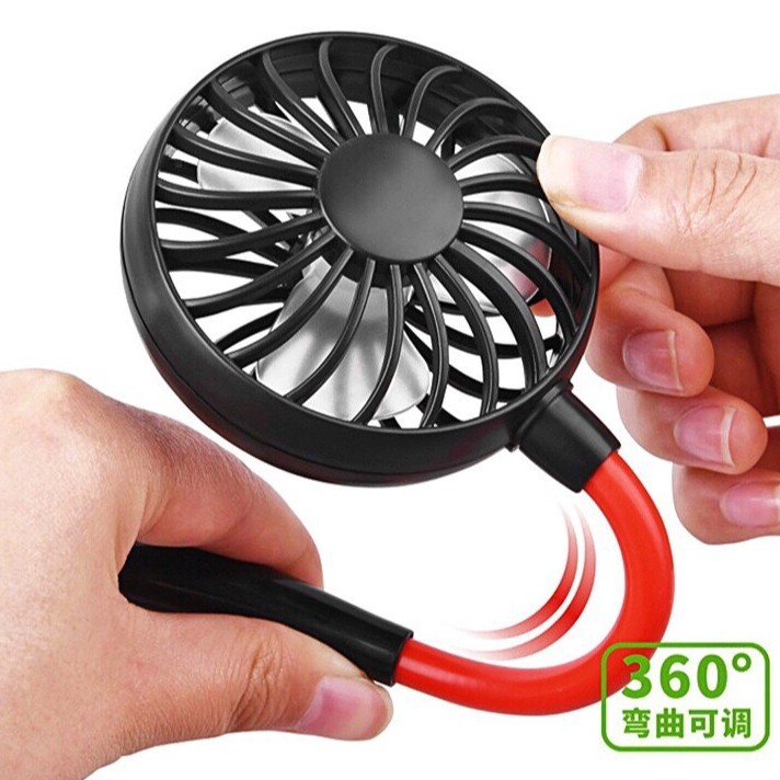 Kipas Leher / Kipas Angin Leher Mini Portable Neck Fan Lipat portable USB