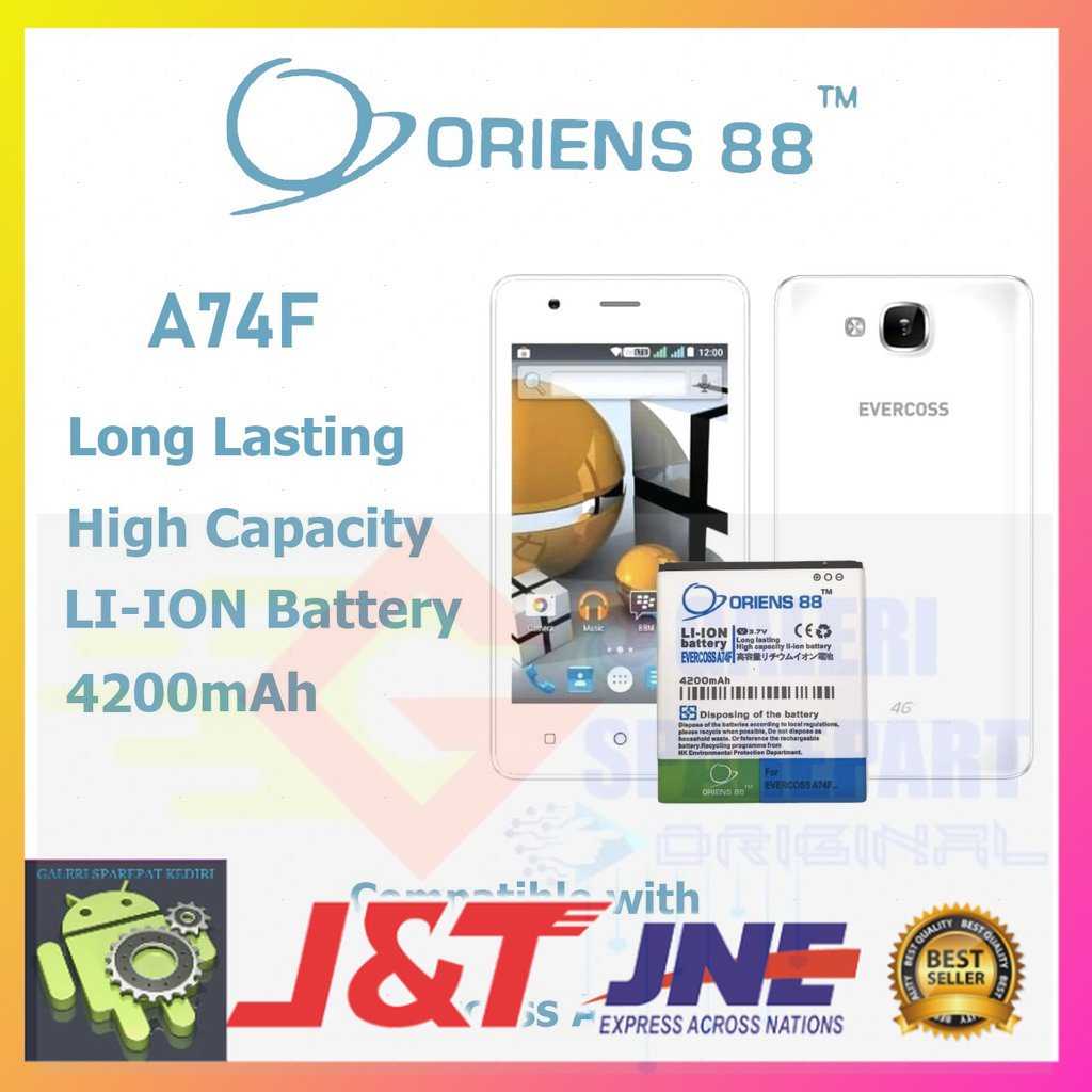 Baterai Double Power OR88 / Oriens88 Evercoss A74F