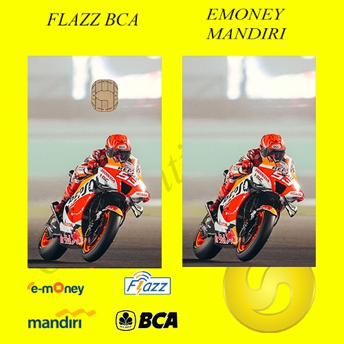 CUSTOM KARTU FLAZZ BCA GENERASI 2 ATAU EMONEY/SALDO 0 - MARQUEZ EDITION