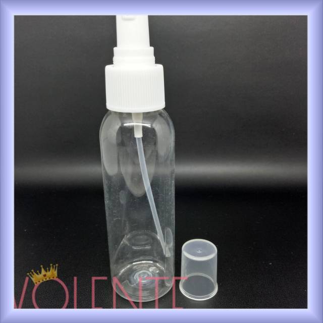 Botol Pump kecil plastik PET 100ml / Pump Treatment
