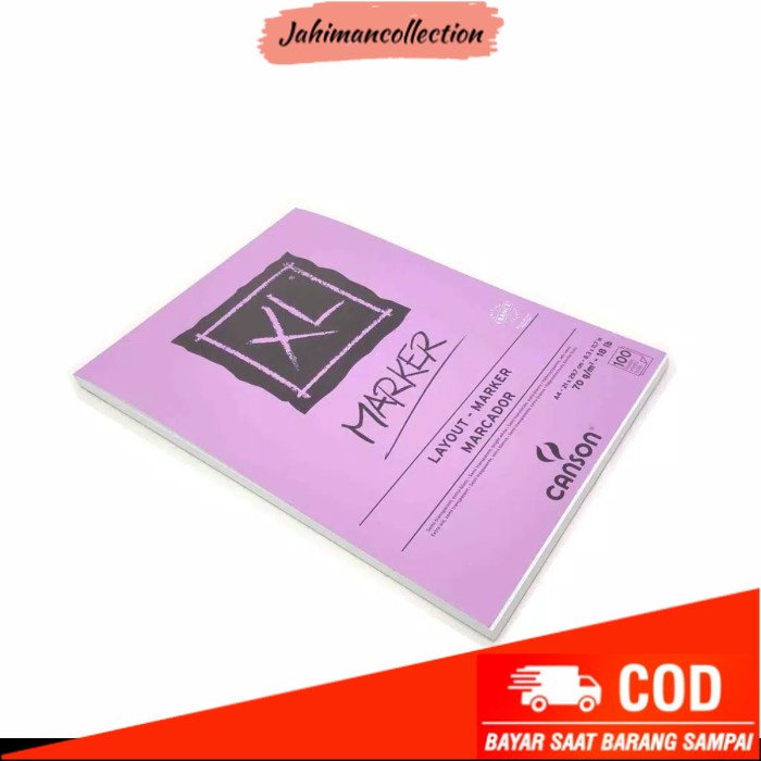 

✨ BISA COD ✨ canson xl marker A4 pad 100 sheets - 70gsm