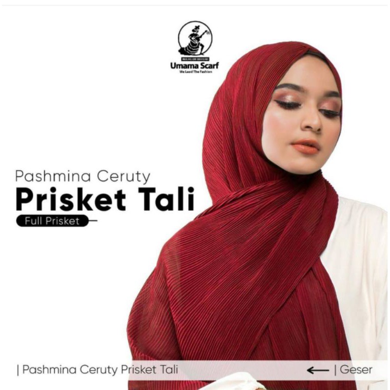 TERMURAH - PASHMINA PLISKET ORIGINAL UMAMA / PLISKET FULL