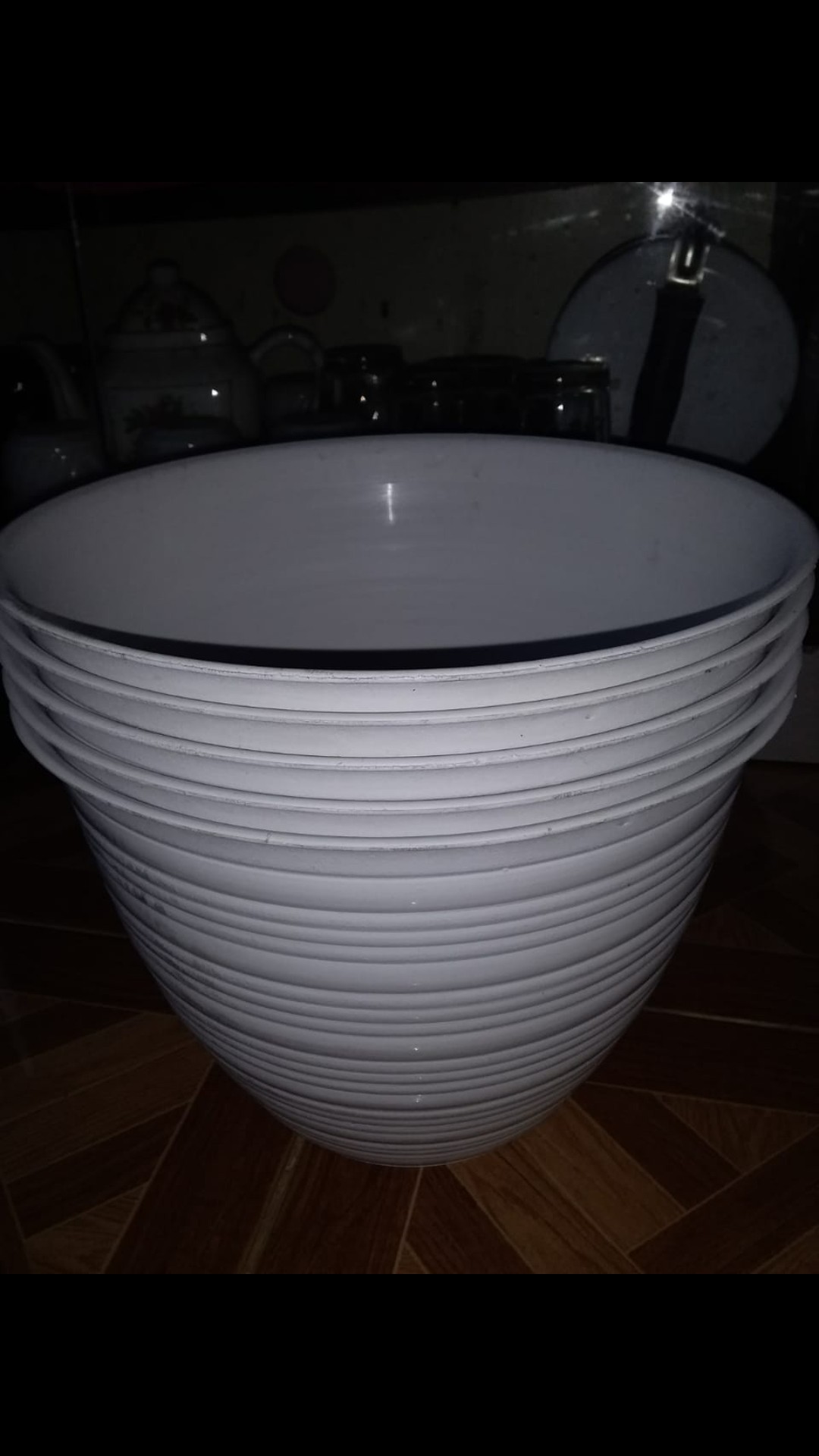 Pot Tanaman-bunga 24cm Motif Tawon No.25 (jet Guci) /tawon Uk 25/pot Tawon Putih/pot Tanaman Hias