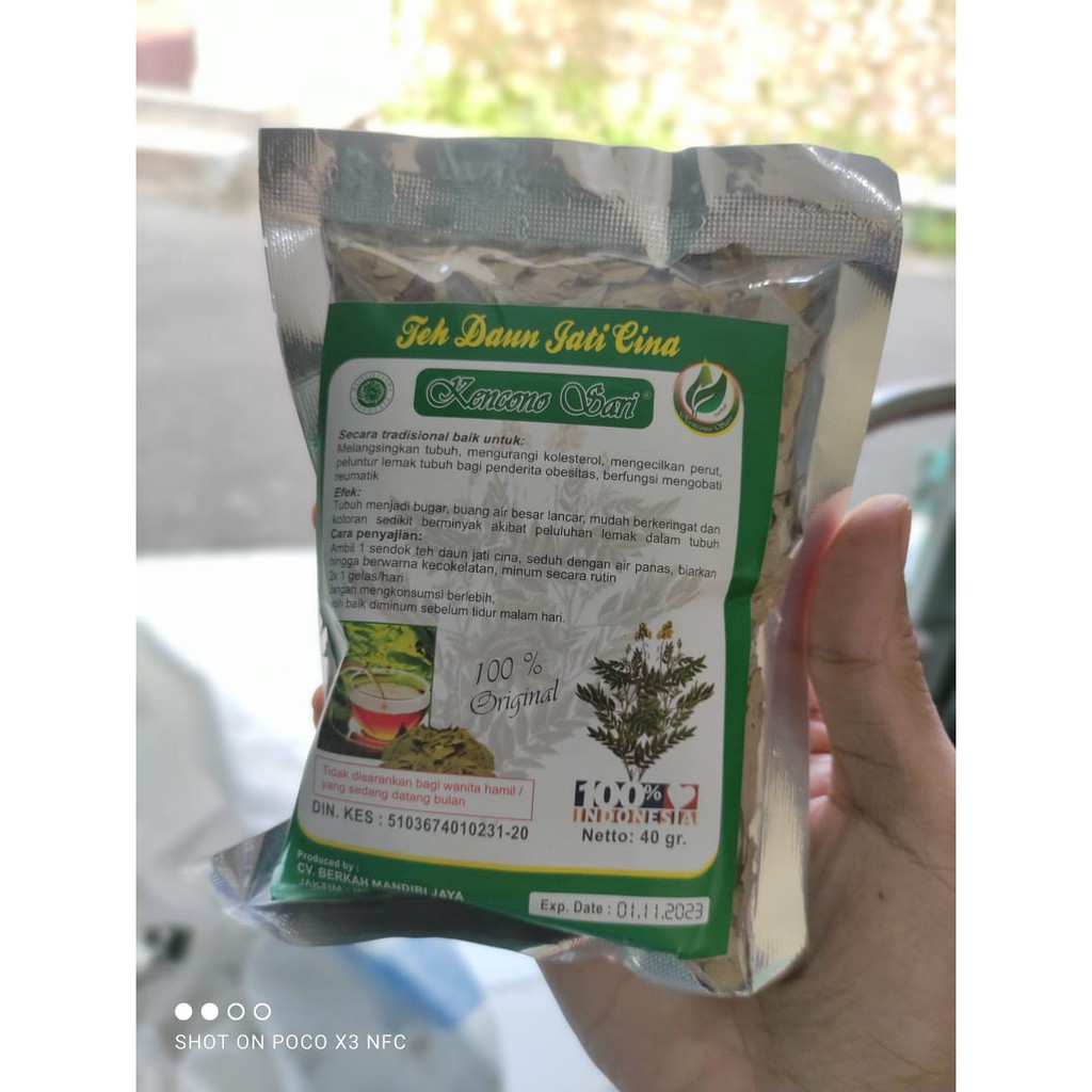 Teh Daun Jati Cina curah Kencoro Sari 40 gr Teh Herbal 100% alami pelangsing tubuh