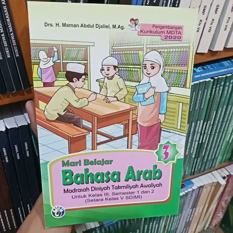 

buku mari belajar bahasa Arab madrasah Diniyah takmiliyah awaliyah kelas 3 setara dengan kelas 5