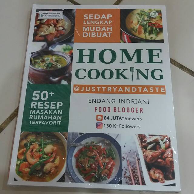 Buku Home Cooking Justtryandtaste Endang Indriani Shopee Indonesia