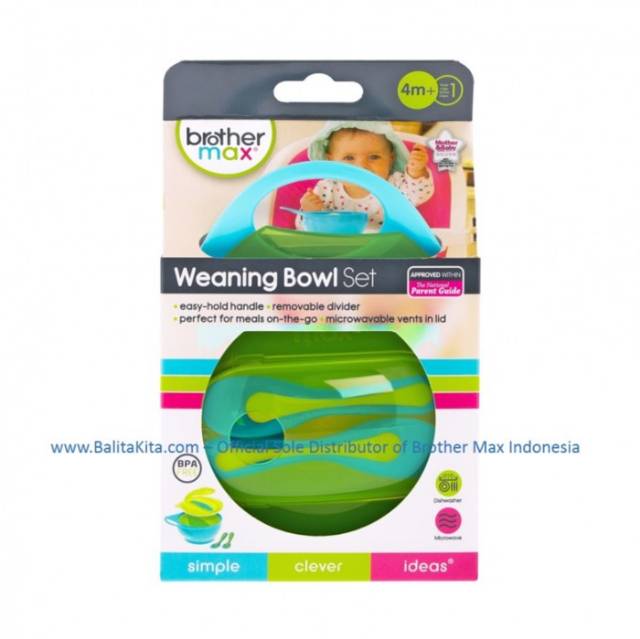 Brother Max Easy-Hold Weaning Bowl Set - Mangkok bayi