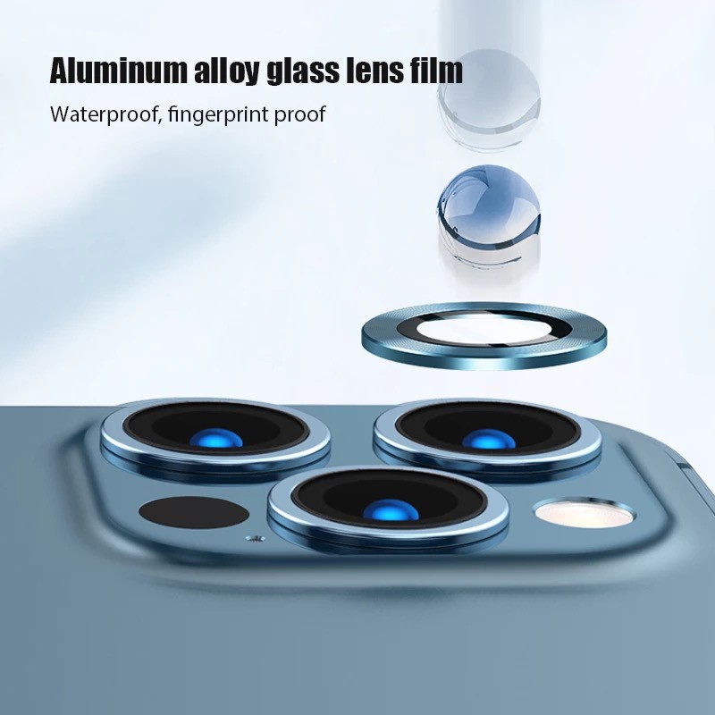 Ring Lensa Camera Protector iPhone Kamera Pelindung Tempered Glass