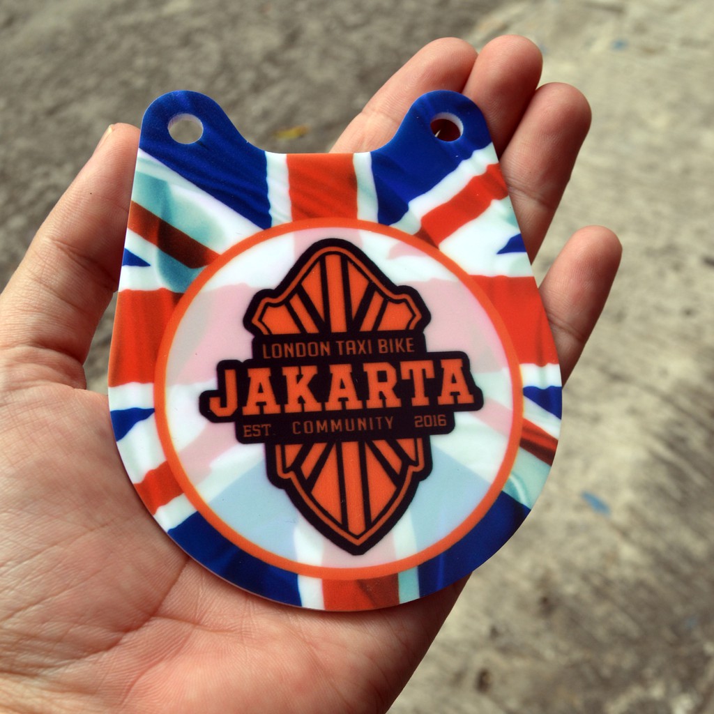 BIKE TAG atau NAME TAG SEPEDA BIKE 2 WORK NAMA TAG SEPEDA RIDE BIKE TO WORK COSTUME TERMURAH DAN TER