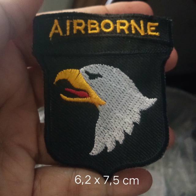 Patch bordir airborne aksesoris jaket