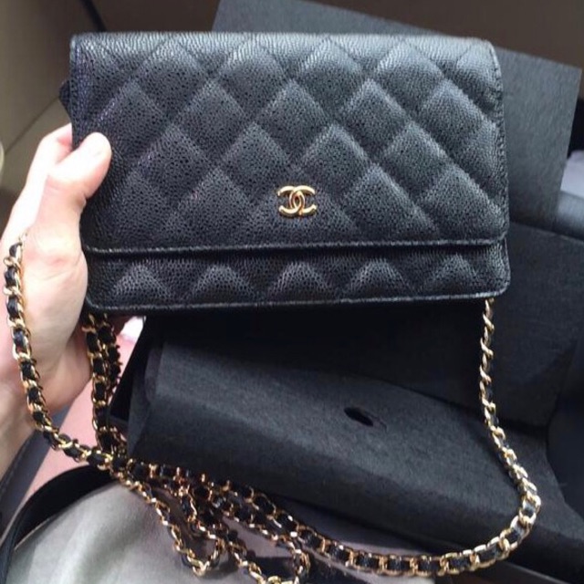 CHANEL WOC Caviar Black Color