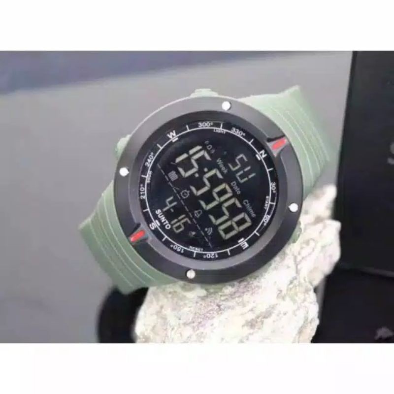 (Cod✓)Jam Tangan Pria Suntto Digital  Strap Rubber(Dikirim Dari Jakarta)