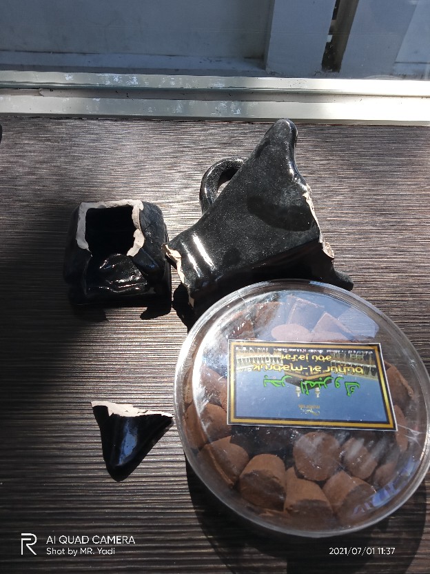 Buhur Kerucut Bukhur Gahru + Prapen Keramik 1 Paket