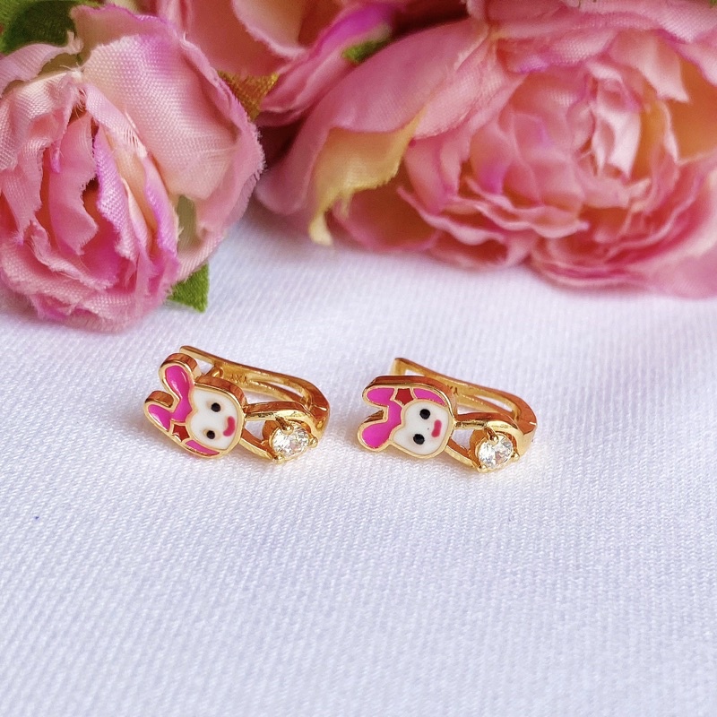 Anting Anak Daisy My Melody Model Klip Lapis Emas
