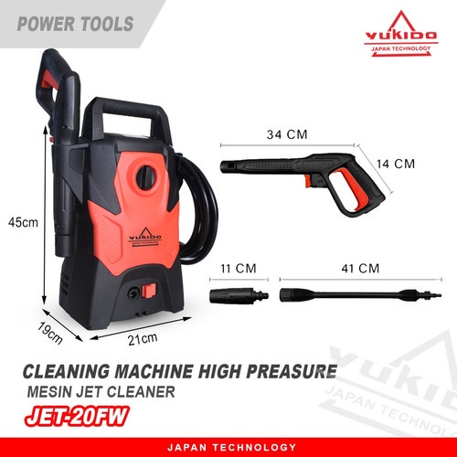 YUKIDO high pressure washer mesin jet cleaner cuci motor dan mobil