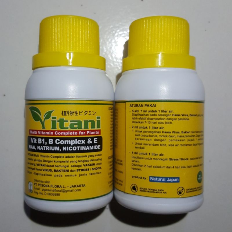 Pupuk Vitani 100ML Multivitamin Tanaman B1, B Complex dan E