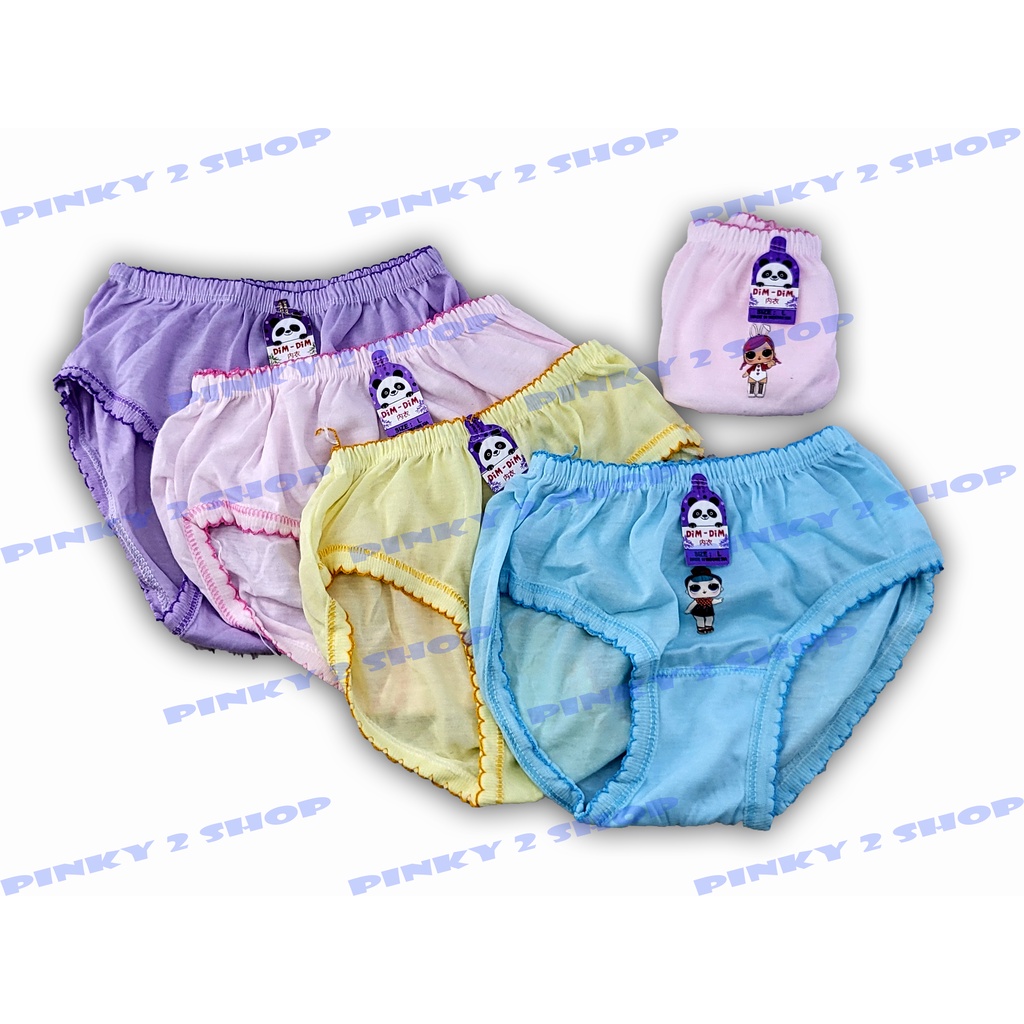 CELANA DALAM ANAK PEREMPUAN MODEL KARET SERUT UKURAN LENGKAP S,M,L,XL