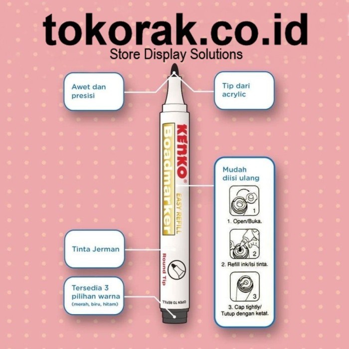 

Bagus Spidol Boardmarker Wm100 Isi 12 Pcs Kenko - Papan Tulis - Whiteboard Berkualitas