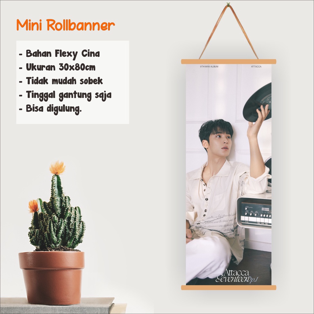 MINI ROLL BANNER SEVENTEEN MINGYU ATTACCA