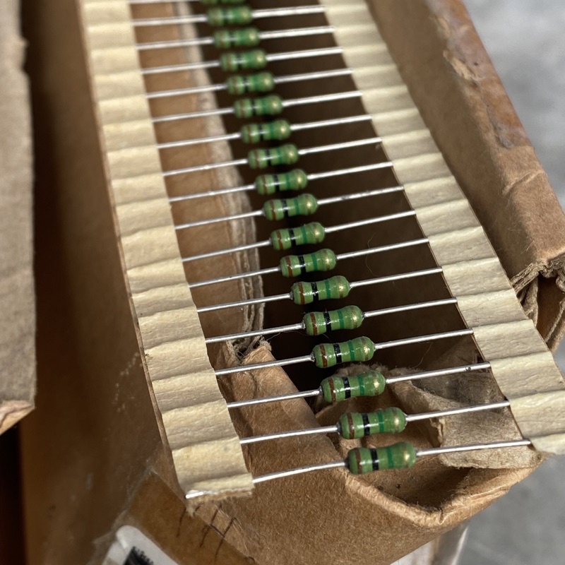 resistor 1M 1/2watt hijau original japan bodi kecil
