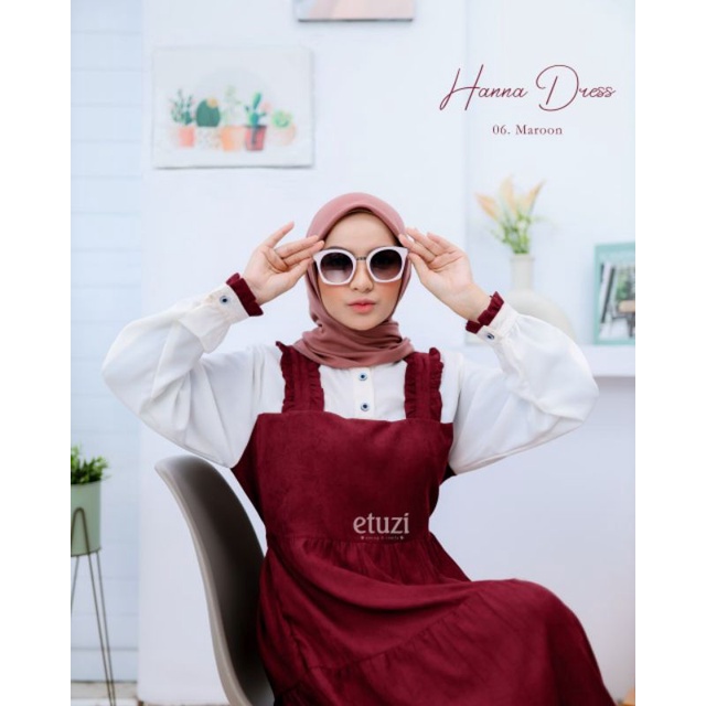 Hanna Dress By Etuzi | Gamis One Set | Inner Outer