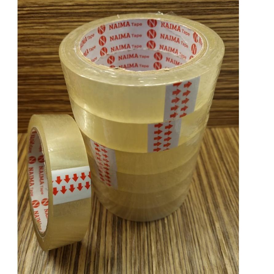 

Big Sale (6pcs) Isolasi / Selotip 1 inch x 72 YARD /Solasi / Solatip / Lakban Bening 24mm Naima Tape