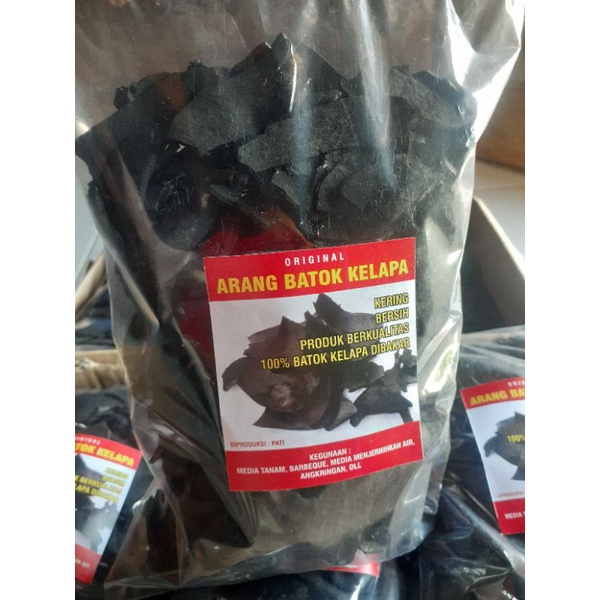Arang Batok Kelapa Murni 100% 1kg ( Beli 10 diskon 5% )