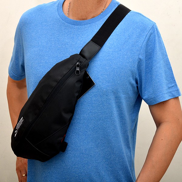 Tas Planet Ocean ORI-Tas Pinggang -Tas Dada-Waistbag Waist Bag Hitam TPO-602704
