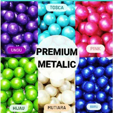 [BEBAS PILIH WARNA] Mandi Bola Pastel Metalic Premium Tebal Halus | SNI Ball Mainan Anak Metalik