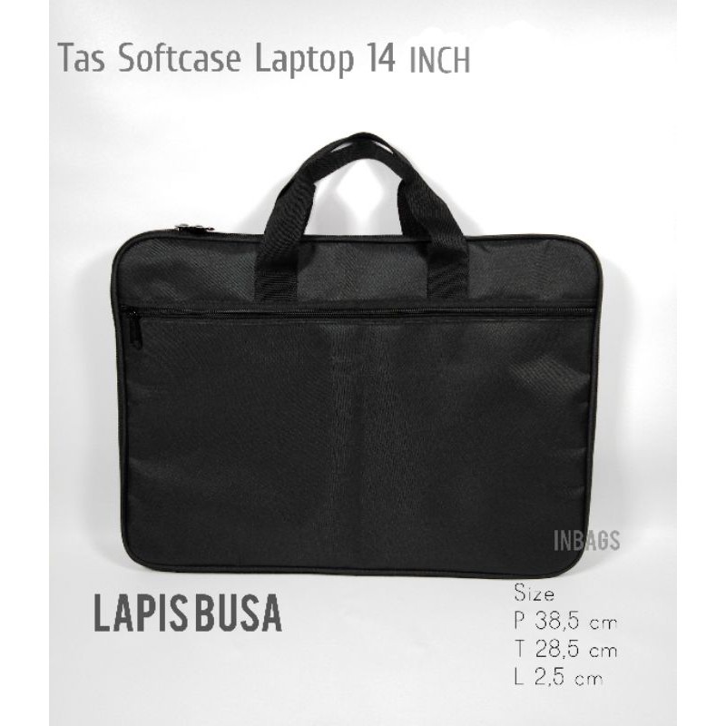 Tas Softcase Laptop 14 inch Murah Dengan Busa