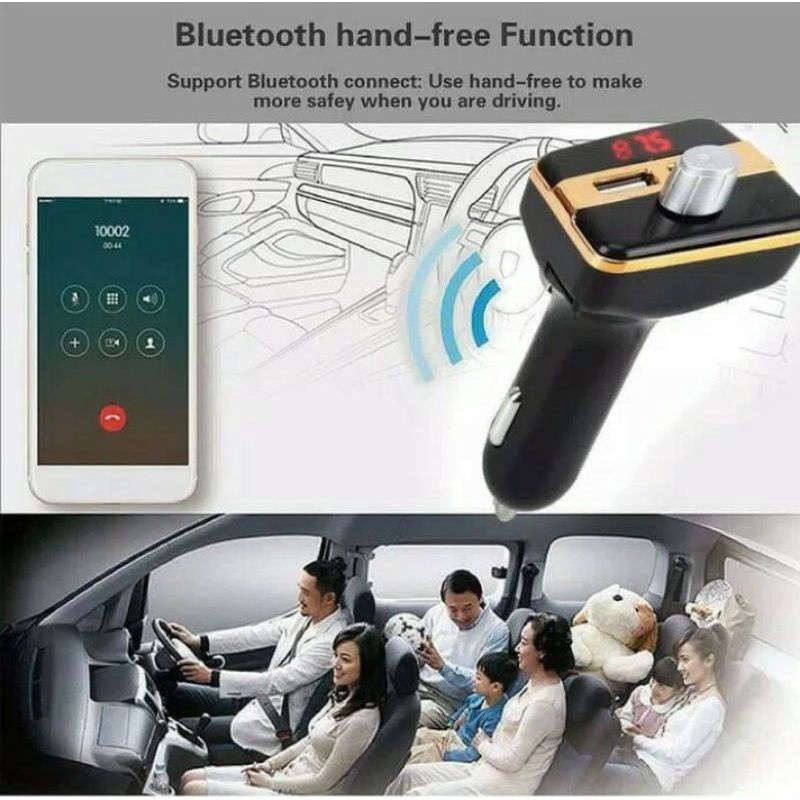 FM Modulator transmiter bluetooth Car kit X9