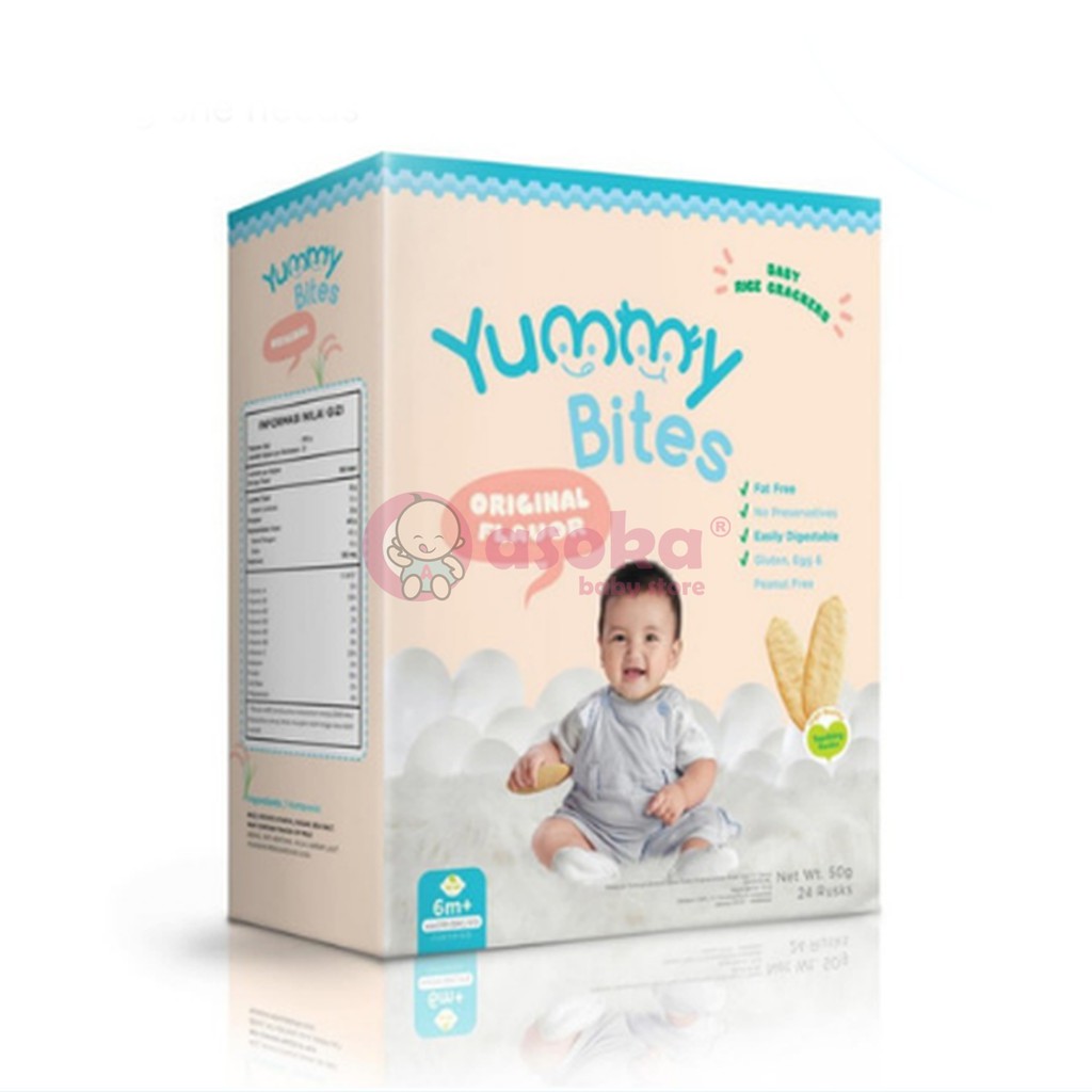 Yummy Bites Baby Rice Crackers 50gr ASOKA