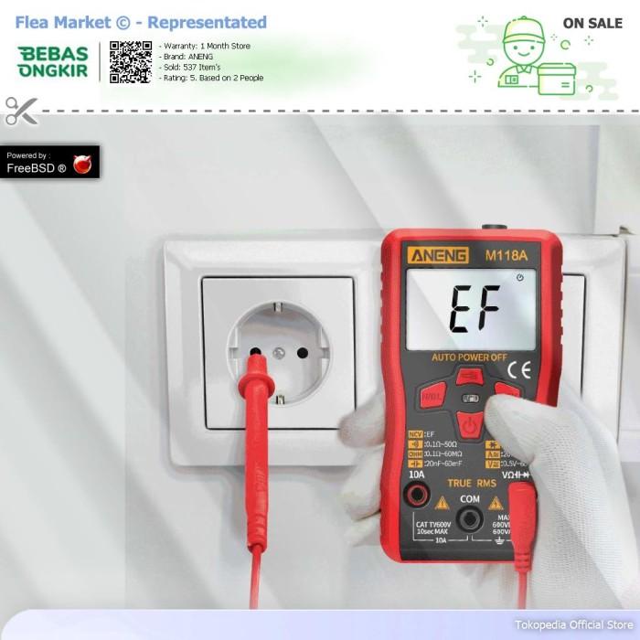Arus Aneng Digital Multimeter Voltage Tester - M118A