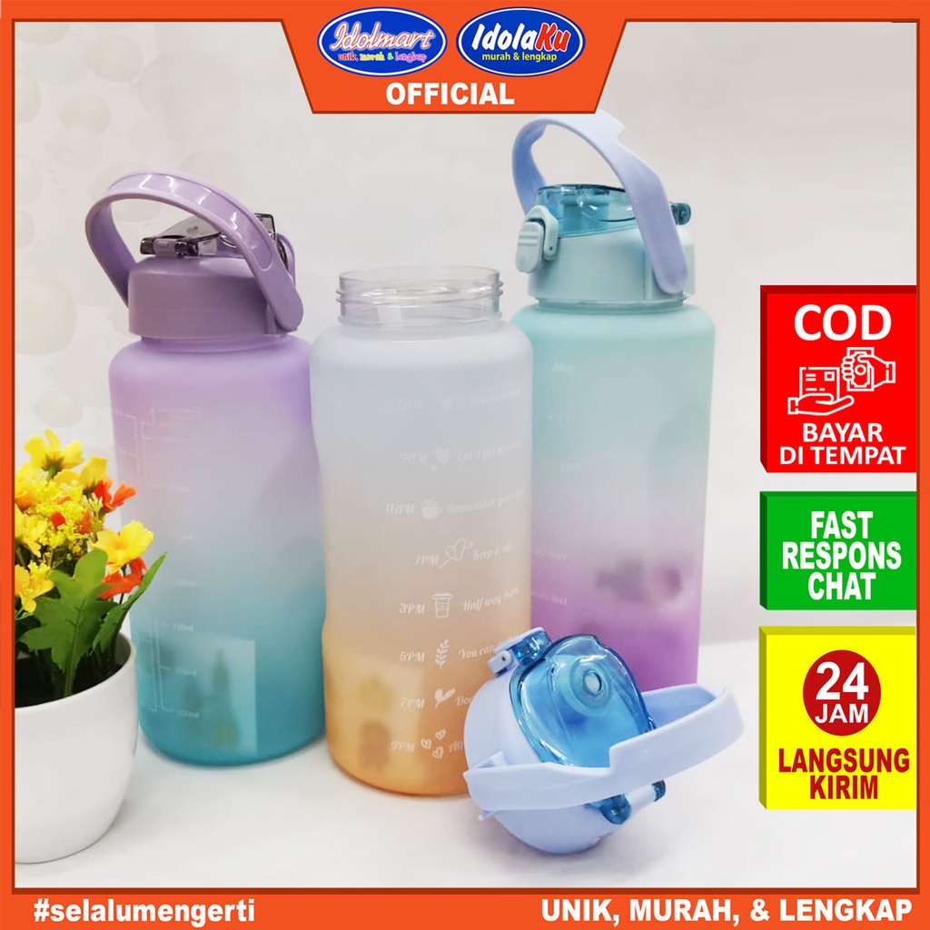 IDOLMART Botol Minum Tritan 2000ml Botol Minum 2 liter Surabaya