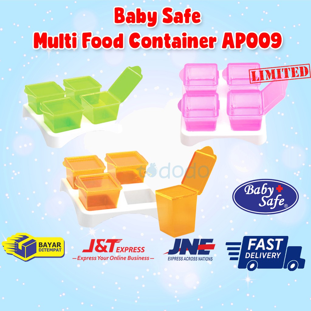 Baby Safe Multi Food Container AP009 / Tempat Penyimpanan Makan