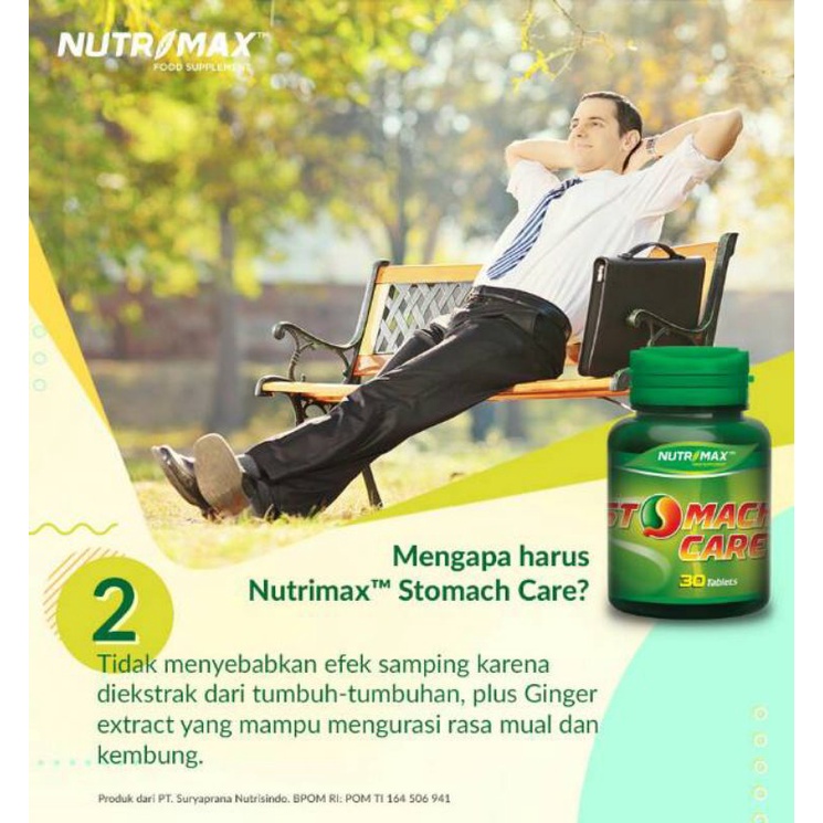 NUTRIMAX STOMACH CARE VITAMIN OBAT ASAM LAMBUNG 30 TABLET