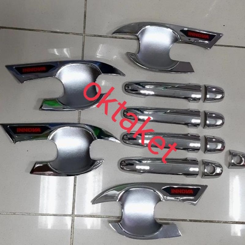 paket outer handle innova 2005 2008 2010 2012 2015 hitam chrome