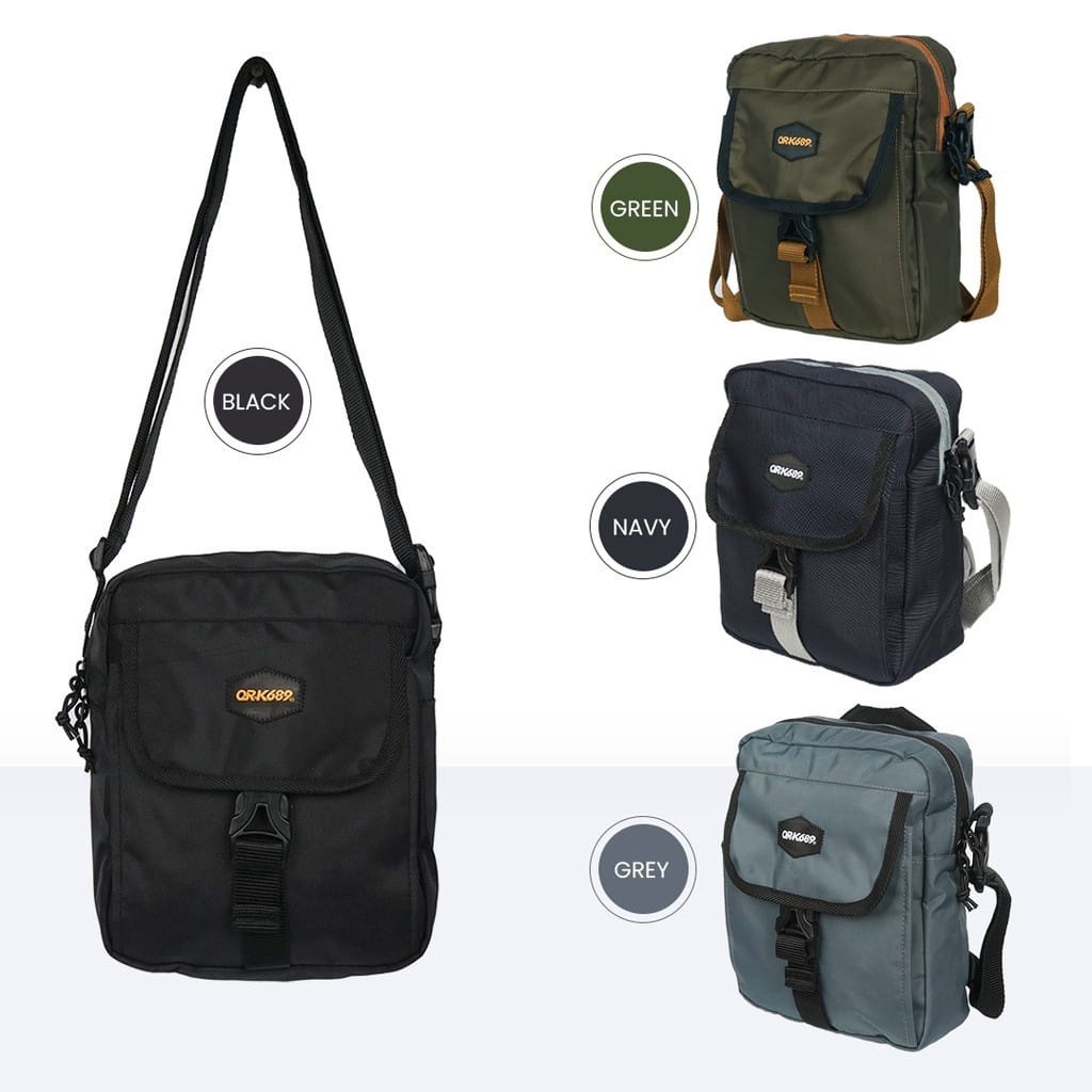 Tas Selempang Pria Distro Tas Sling Bag Anti Air Ork689 Ms Bren