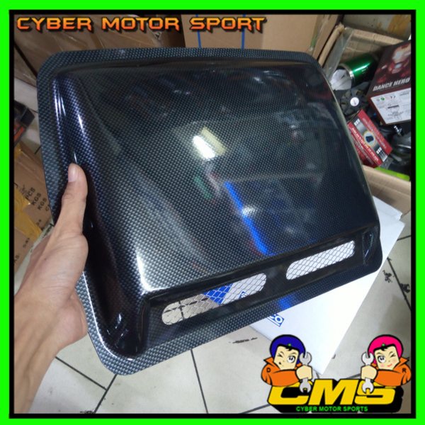 Airscope kap mesin motif carbon universal. airflow kap mesin. airscop