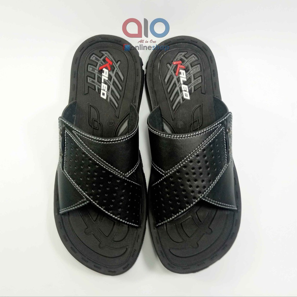 Kaleo Sandal Slop Cowok 39 - 42 Sendal Casual Pria Dewasa Laki Laki KLO 01 Bahan Kulit Sintetis