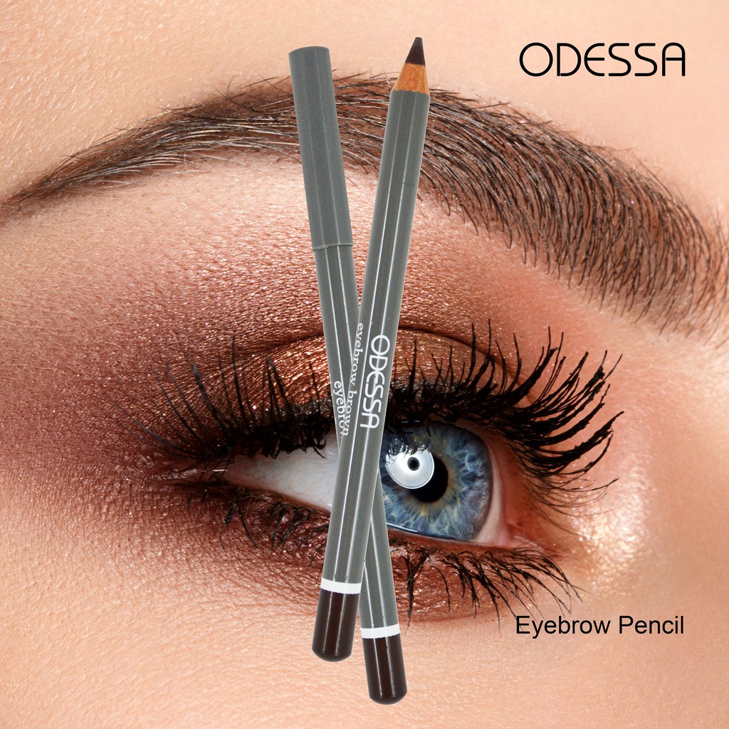 Odessa Eyebrow Eye Brow Pencil Brown Pensil Alis Kayu Made in Eropa Nyaman Empuk Nyata Intense Mudah Dipakai  ✰ ascocobeauty ✰