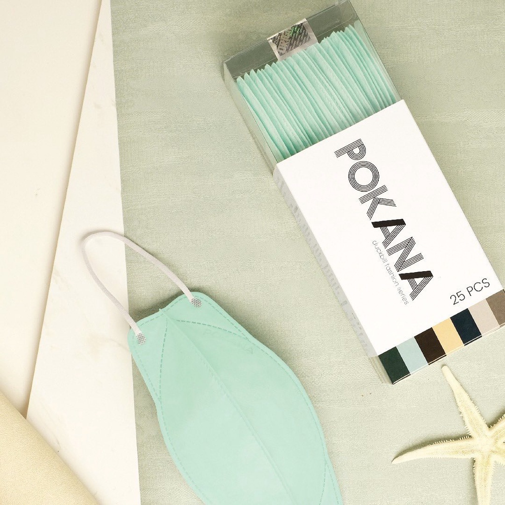 Pokana Masker Medis Duckbill Fashion Series - box isi 25 - Lilac Cream