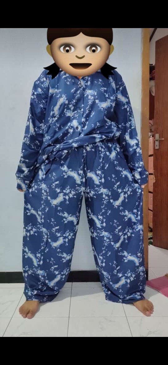 Wuning 2 Dress Ld 140 Gamis Busui Katun Rayon  Batik Jumbo Casual Premium